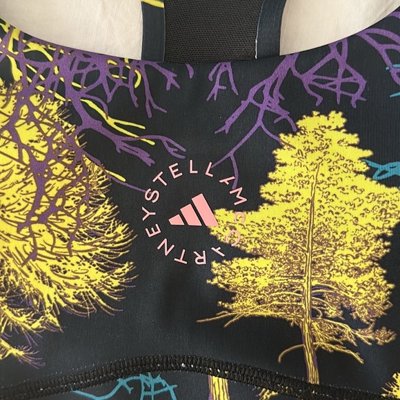 Adidas by Stella McCartney True Purpose bra, shock slime blue bay deep lilac, M - Picture 10 of 11